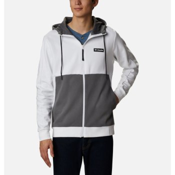 Columbia Muške Majice S Kapuljačom - Mountain View Omni-Heat Full Zip Bijele Crne | LKSP-12489